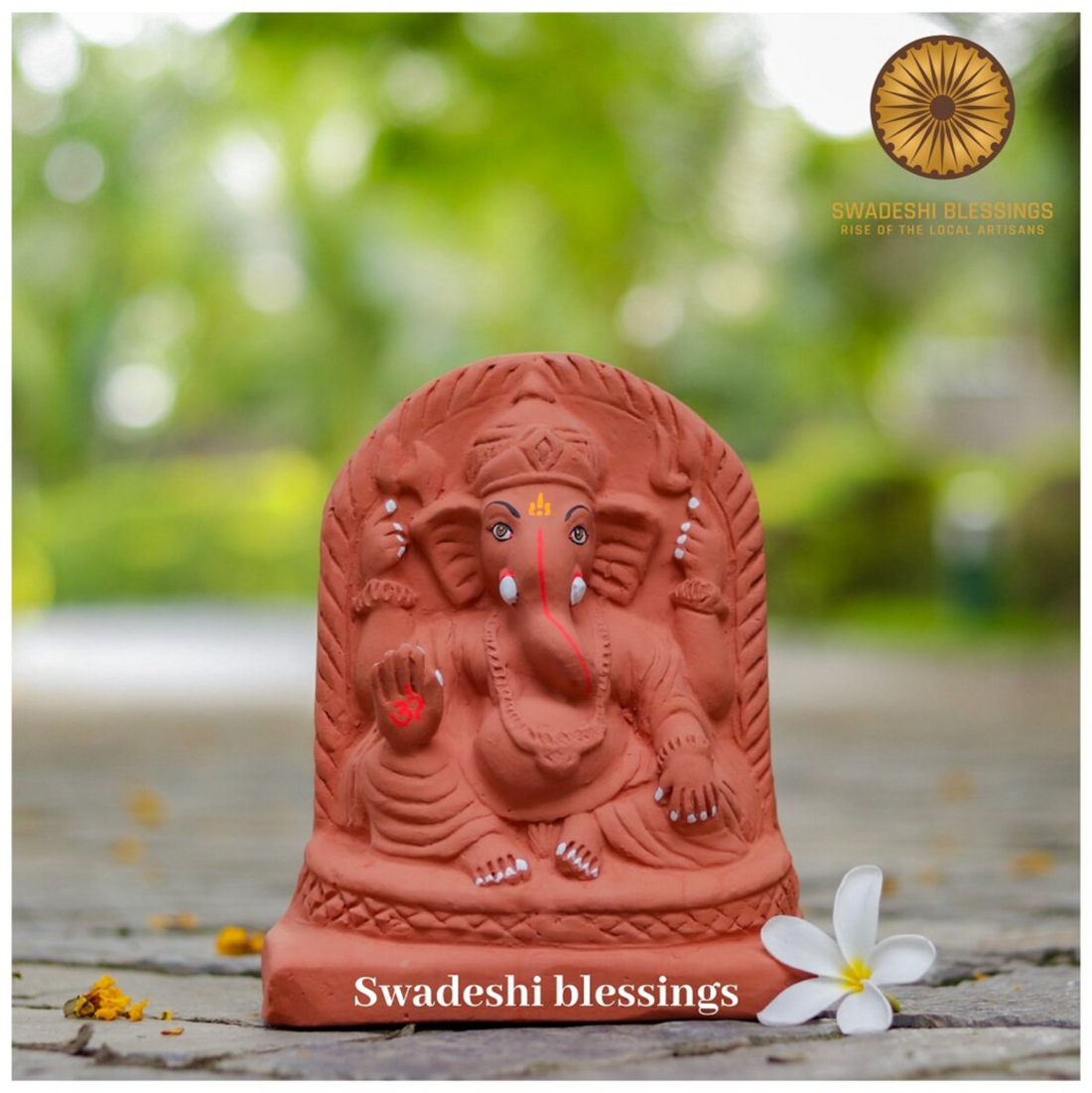 Swadeshi Blessings™️ Handmade 100% Eco-Friendly Tulsi Ganesha Kit-5-11 Inches