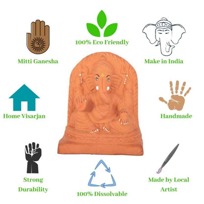 Swadeshi Blessings™️ Handmade 100% Eco-Friendly Tulsi Ganesha Kit-11 Inches