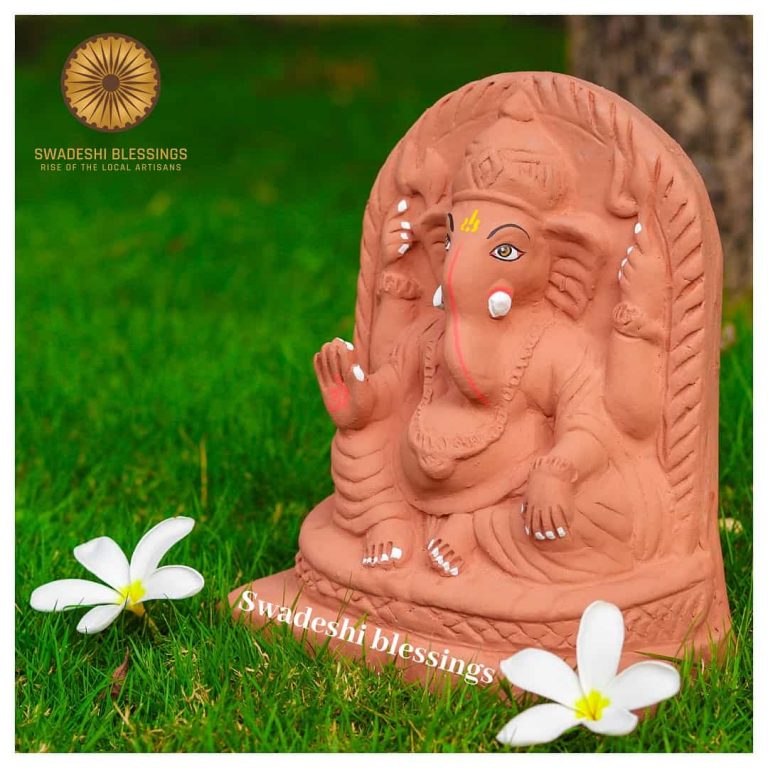 Swadeshi Blessings™️ Handmade 100% Eco-Friendly Tulsi Ganesha Kit-11 Inches