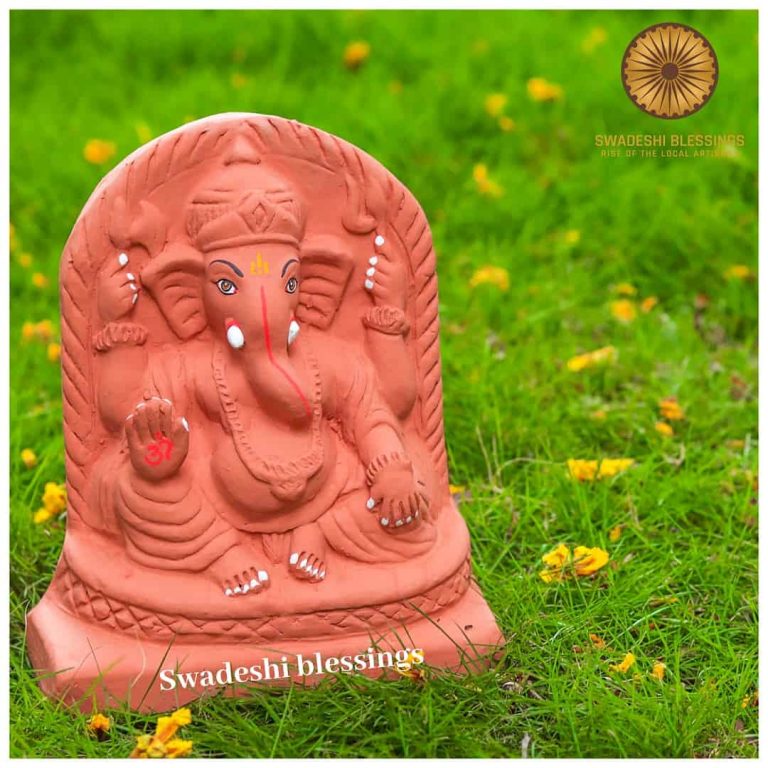 Swadeshi Blessings™️ Handmade 100% Eco-Friendly Tulsi Ganesha Kit-8 Inches